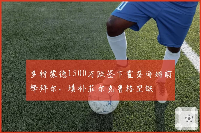 多特蒙德1500万欧签下霍芬海姆前锋拜尔，填补菲尔克鲁格空缺